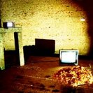 Instalaltin shot of A Burning Church, Ohya Underground Quarry, Utsonomiya Japan, 1986. Instalaltin shot of A Burning Church, Ohya Underground Quarry, Utsonomiya Japan, 1986.