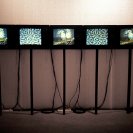 Installation shot of Night's High Noon, In Transit, Chisenhale Gallery, London, 1989. Installation shot of Night's High Noon, In Transit, Chisenhale Gallery, London, 1989.