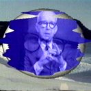 still from "Teleologic Telecast from Planet Earth: on board with Buckminster Fuller". (c) Mick Gasheen, 1970. still from "Teleologic Telecast from Planet Earth: on board with Buckminster Fuller". (c) Mick Gasheen, 1970.