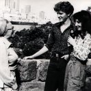 Kimible Rendall and Carole Sklan chating with Lottie during an interview. From the Videotapes from Australia catalogue (photographer unknown). Kimible Rendall and Carole Sklan chating with Lottie during an interview. From the Videotapes from Australia catalogue (photographer unknown).