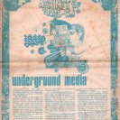 Front page of the Underground Media issue of Tharunka, with the article by Albie Thoms (see text) Front page of the Underground Media issue of Tharunka, with the article by Albie Thoms (see text)