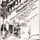 Video Party insert on reverse of 4th Video Mayfair (1980) programme. (artist unknown). Video Party insert on reverse of 4th Video Mayfair (1980) programme. (artist unknown).