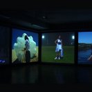 Anthea Behm, The Chrissy Diaries, four channel video installation, 2005, installation view Anthea Behm, The Chrissy Diaries, four channel video installation, 2005, installation view