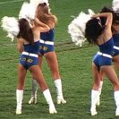 Anthea Behm, The Chrissy Diaries; Parramatta Eels Cheerleading Pre-squad, documentation of public performance, 2005, Parramatta Stadium, Sydney Anthea Behm, The Chrissy Diaries; Parramatta Eels Cheerleading Pre-squad, documentation of public performance, 2005, Parramatta Stadium, Sydney