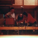 During the set up for Regions. Setting up the Synths (EMS VCS3s), AV tech (David ?), Stephen Jones, Howard Davidson. During the set up for Regions. Setting up the Synths (EMS VCS3s), AV tech (David ?), Stephen Jones, Howard Davidson.