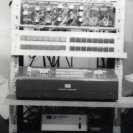 The rack with the video synthesiser used for the SPK recordings. The rack with the video synthesiser used for the SPK recordings.