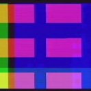 Video synthesiser frame from Laughing Hands, Departure Lounge, 1981. Video synthesiser frame from Laughing Hands, Departure Lounge, 1981.