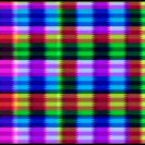 Video synthesiser frame from Laughing Hands, Departure Lounge, 1981. Video synthesiser frame from Laughing Hands, Departure Lounge, 1981.