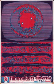 Poster for Colour Video - Alternative TV at the Sydney Filmmakers Co-op. 1974