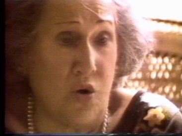 Grandma Rose responding during one of the edited interviews used in the video.