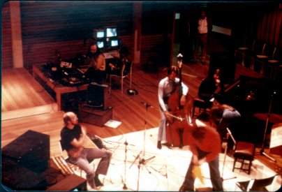 Preparing for the performance.